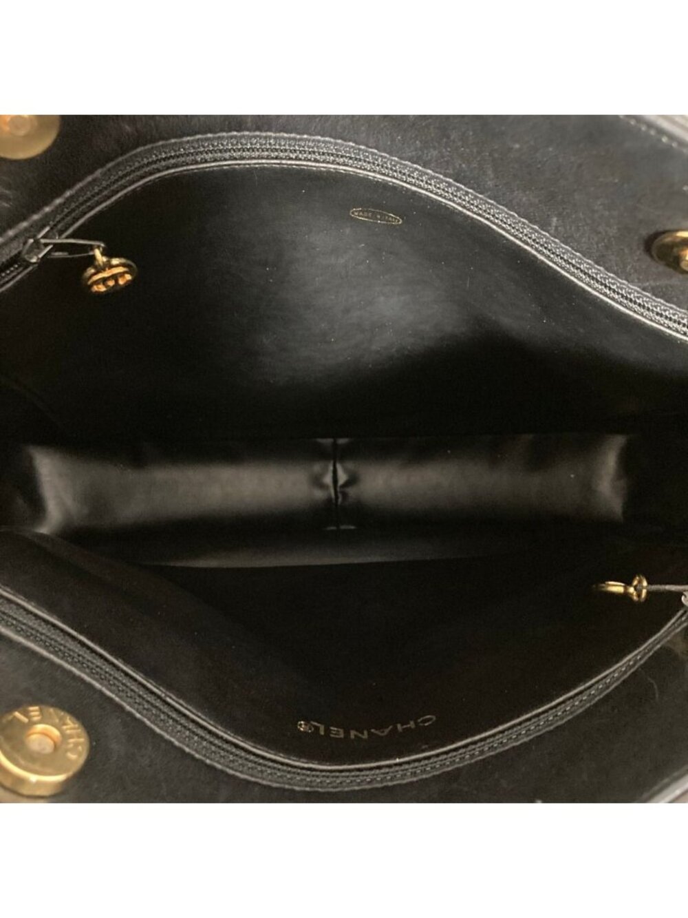 Chanel Quilted Lambskin Chain Shoulder Bag Tote Black - Picture 6 of 15